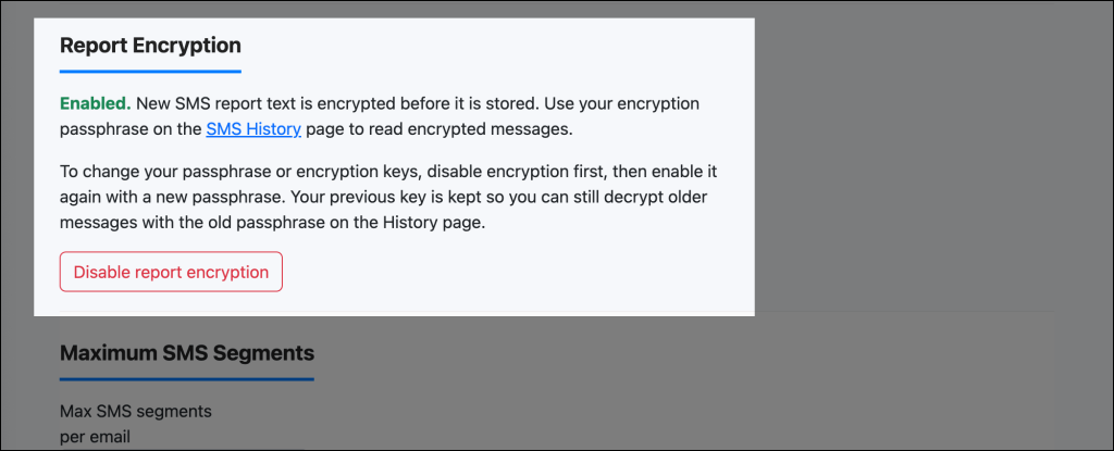 Encryption is on